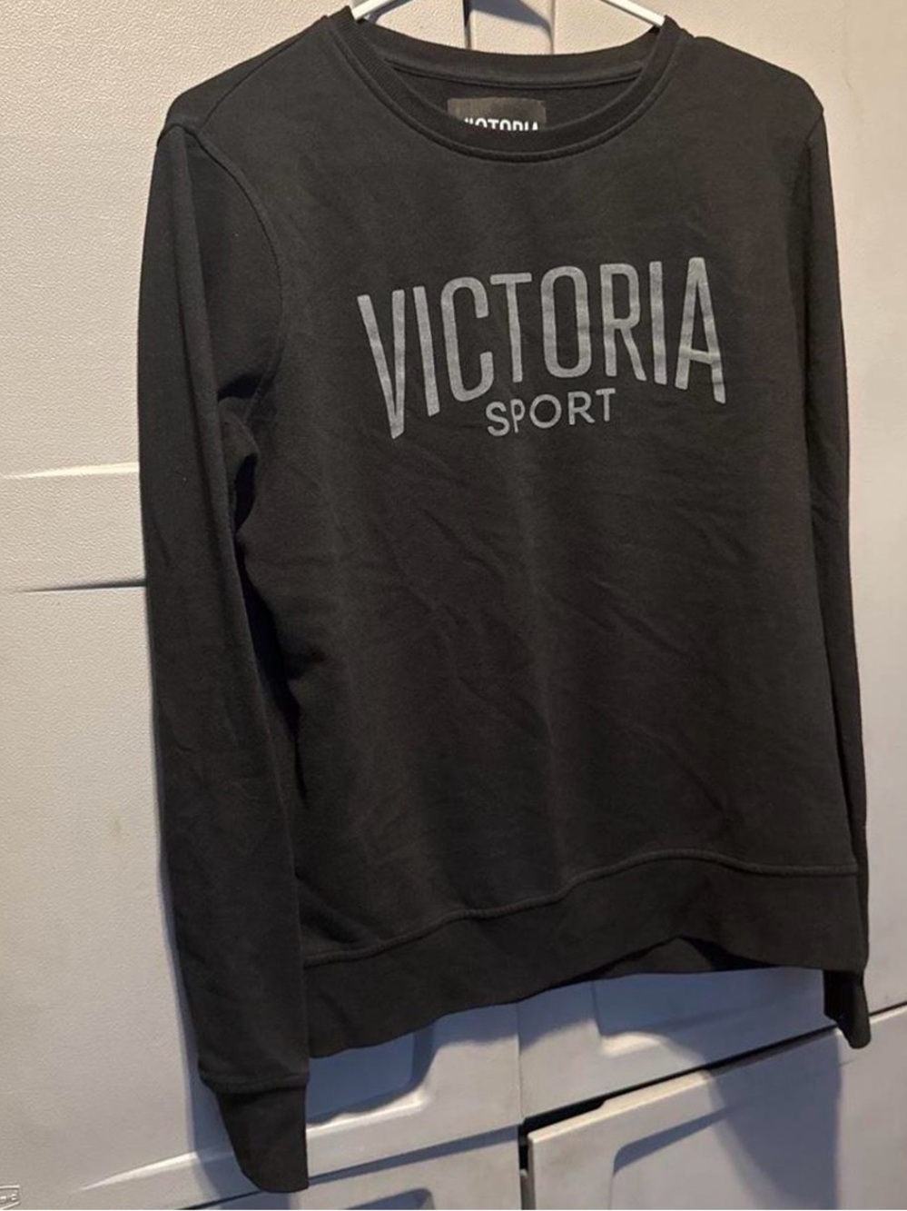 Victoria Sport Women's Black Logo Crewneck Sweatshirt